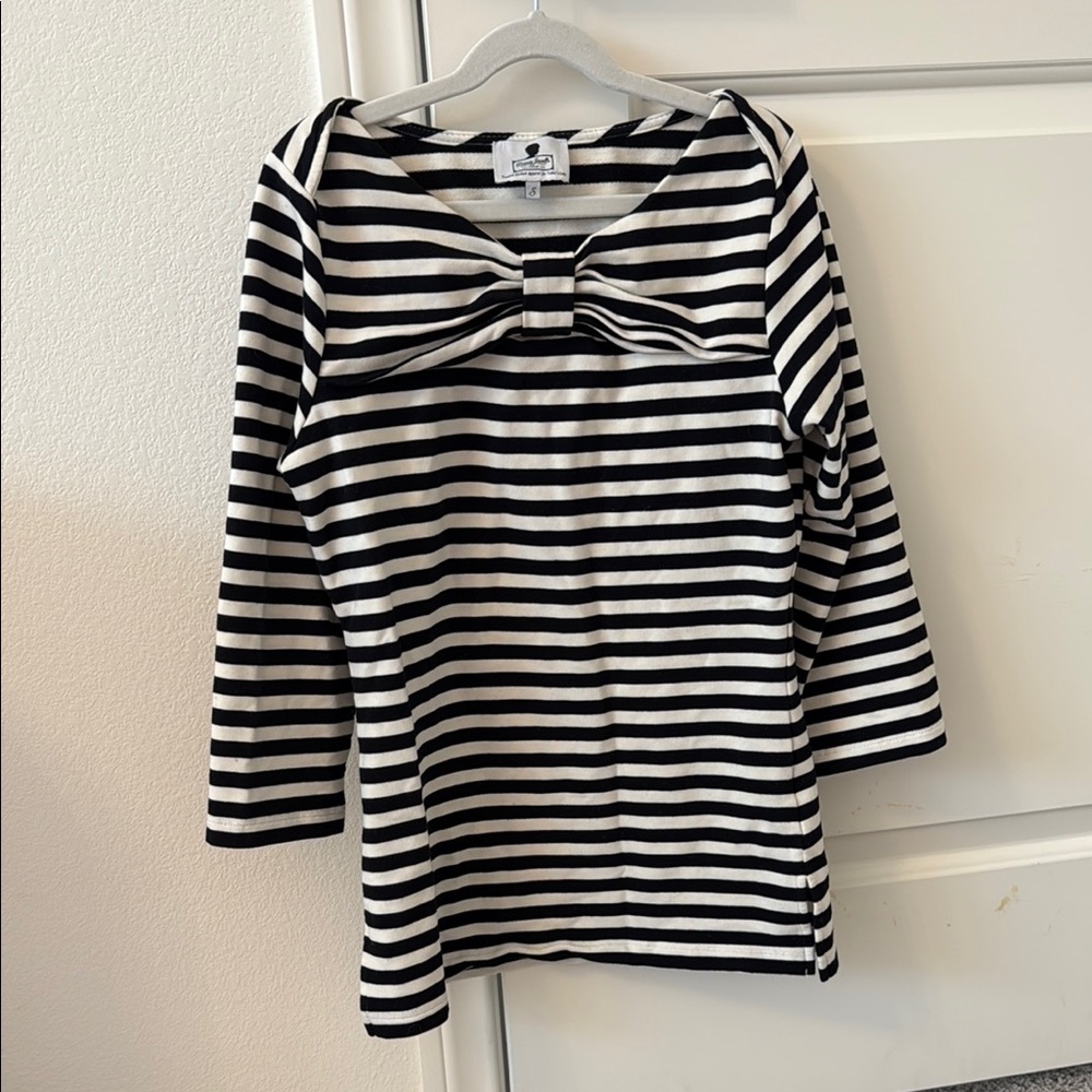 Striped Top with Bow